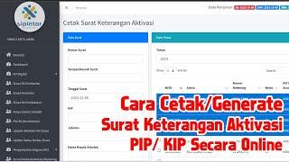 Penjelasan Lengkap: Cetak Surat Keterangan Aktivasi PIP Online 2023