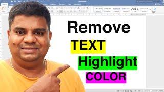 How to Remove Text Highlight Color in Word