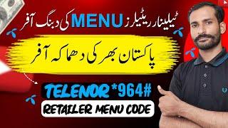 Telenor Retailer Menu Hidden Code Daily Weekly Monthly 2024 Call Package Data Package