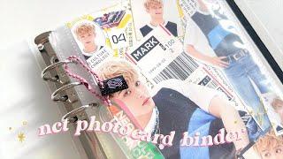 setting up my kpop photocard binder  nct mark taeyong jaehyun collection | beond a5 binder