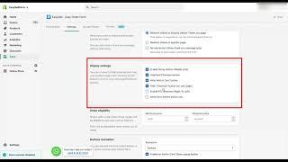 6- Display settings - Sticky button - EASYSELL