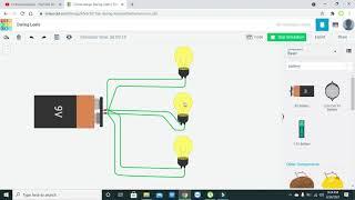 how to make a parallel circuit in tinkercad | simulation of parallel circuit in tinkercad