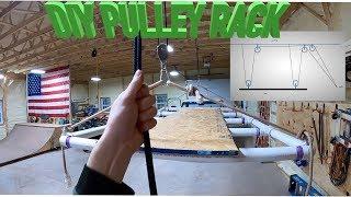 HOW TO BUILD A SIMPLE GARAGE PULLEY RACK