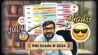 2 Months Self Study Plan & Time Table for RBI Grade B 2024 | RBI Notification Update | Anuj Jindal