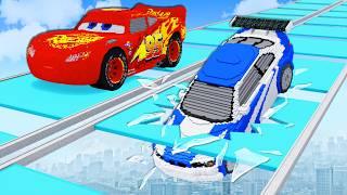 CARS vs SQUID GAME #4 | GLASS BRIDGE in Teardow