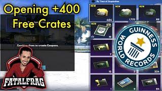 Opening +400 Free Crates Classic, Premium, Supply, Royal Pass  | PUBG MOBILE