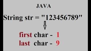 How to get First and Last character of string in JAVA