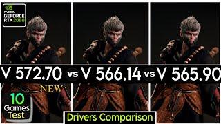 Nvidia Drivers (V 572.60 vs V 566.14 vs V 565.90) - Test In 10 Games - ft.RTX 2060