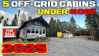 Off-Grid Cabins & Tiny Homes Under $100K You Can Buy in 2025 | Affordable Land & Homes for Sale