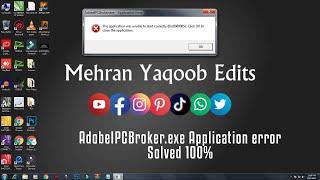 AdobeIPCBroker.exe application error 0xc00005 Solve | IPC | Adobe Error Solution | 0xc000005 error