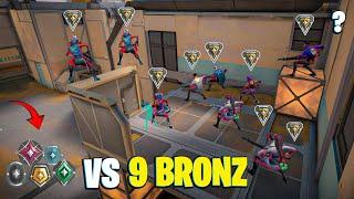 9 bronz VS her ranktan bir oyuncu | valorant