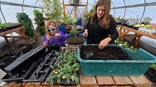 Fresh Snow, Seedling Pot Up & Baking EASY Crusty French Bread! ️🪴 // Garden Answer