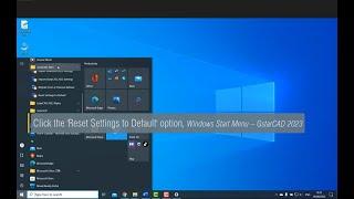 Reset Settings to Default in GstarCAD 2023