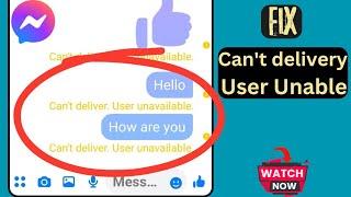 can't deliver | How to Fix Unable to send Message on Messenger Problem  ( new rules)