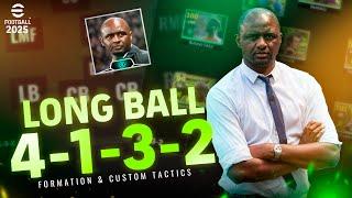 eFootball 2025 - Long Ball - 4132 FORMATION & CUSTOM TACTICS | PC Gameplay