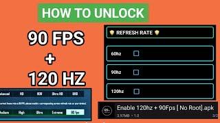 How to Unlock 90 Fps + 120 Hz Refresh Rate Any Phone | Fps Booster Script