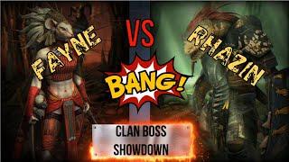 Fayne VS Rhazin Clan Boss Comparison | Raid: Shadow Legends