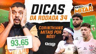 CARTOLA FC 2024 - DICAS RODADA 34 - CARTOLA RODADA 34.