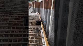 Concrete reinforcement + Sheetpiles| and the waterproofing