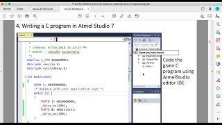 Atmel Studio - Blink an LED and Responding and LED to a Button Press