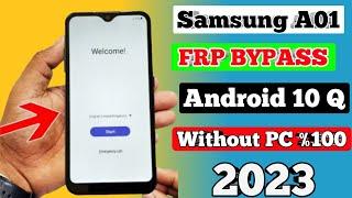 Samsung A01 Frp Bypass 2022 | Samsung a01 google lock bypass | Samsung a01 remove frp without pc