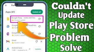 couldn't update play store problem | play store app couldn't update |
