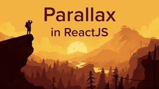 Parallax Scrolling in React using React Spring | ReactJS Parallax Animation | #parallax