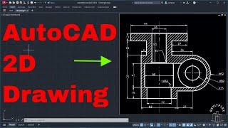 10th drawing in AutoCAD | Drawing for practice in AutoCAD | AutoCAD 2024