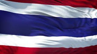 Thailand Flag 5 Minutes Loop - FREE 4k Stock Footage - Realistic Thai Flag Wave Animation