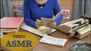 Retro AAA Travel Agency  1960s ASMR  Maps, Papers, Crinkles ️ Rotary Phone (Soft Spoken)