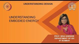 Understanding embodied energy