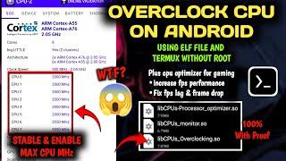 How to Boost & Overclock Android CPU Performance  Without Root | Optimize Android for gaming