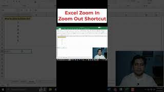 Excel Zoom In Zoom Out Shortcut #shorts #youtubeshorts #ytshorts