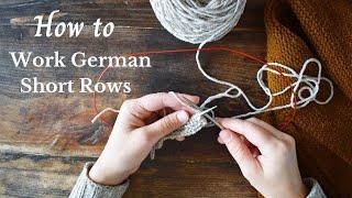 German Short Row tutorial