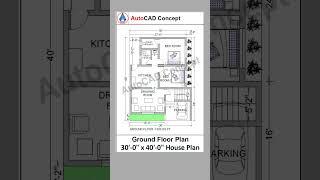 Beautifully house plan | 30x40 House plan | 30 by 40 Home Plan | 2bhk House #home #house #2d Kitchen