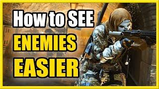 How to SEE ENEMIES BETTER in COD WARZONE 2 (FidelityFX CAS Setting)