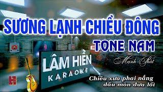 Sương Lạnh Chiều Đông Karaoke Tone Nam Nhạc Sống I Karaoe Lâm Hiền