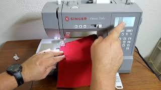 Alphabet stitches on the Singer Heavy Duty 6800C Sewing Machine