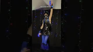 Blue Cybergoth dance #industrialdance