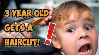 3 Year Old Gets a Haircut!!