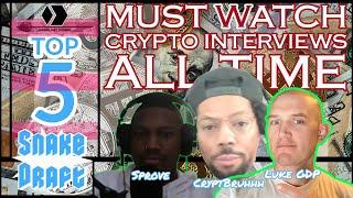 Crypto Interviews that will change lives w/@CryptoBruhhh, @SproveyCoins, @GDPCryptoShow