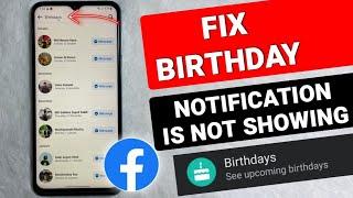 Fix: Not getting Birthday notifications on Facebook [New Update] - Full Guide