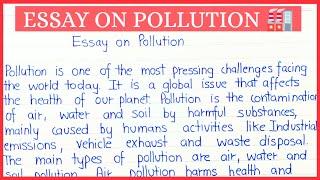 Essay on Pollution || Speech on Pollution || 200 words on pollution || #essayonpollution #essay