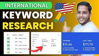 International Keyword Research Kaise Kare | Earn $50 Per Day Using AdSense