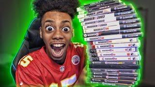 PLAYING EVERY SINGLE MADDEN NFL GAME IN ONE VIDEO..