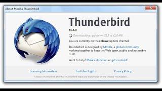 Quick look Mozilla Thunderbird email client to manage email and email accounts