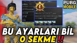 PUBG MOBİLE DE SİZİ YENİLMEZ YAPACAK AYARLAR ! HER CİHAZA UYAN HASSASİYET VE KONTROL | PUBG MOBİLE