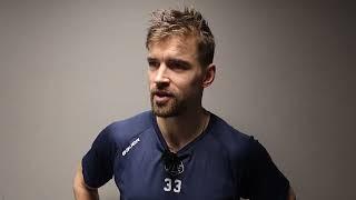 Eddie Larsson efter matchen mot Timrå IK