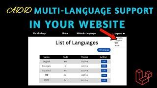 Build a Dynamic Multi-Language Website in Laravel 11