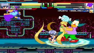 NICK54222 MUGEN: Kano Kirishima (me) VS Bartman and Krusty the Clown